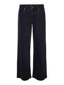 Vero Moda VMFAITH Vita bassa Wide Fit Jeans -Black Denim - 10303305