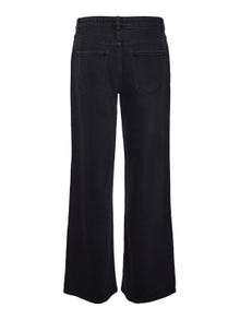 Vero Moda VMFAITH Vita bassa Wide Fit Jeans -Black Denim - 10303305