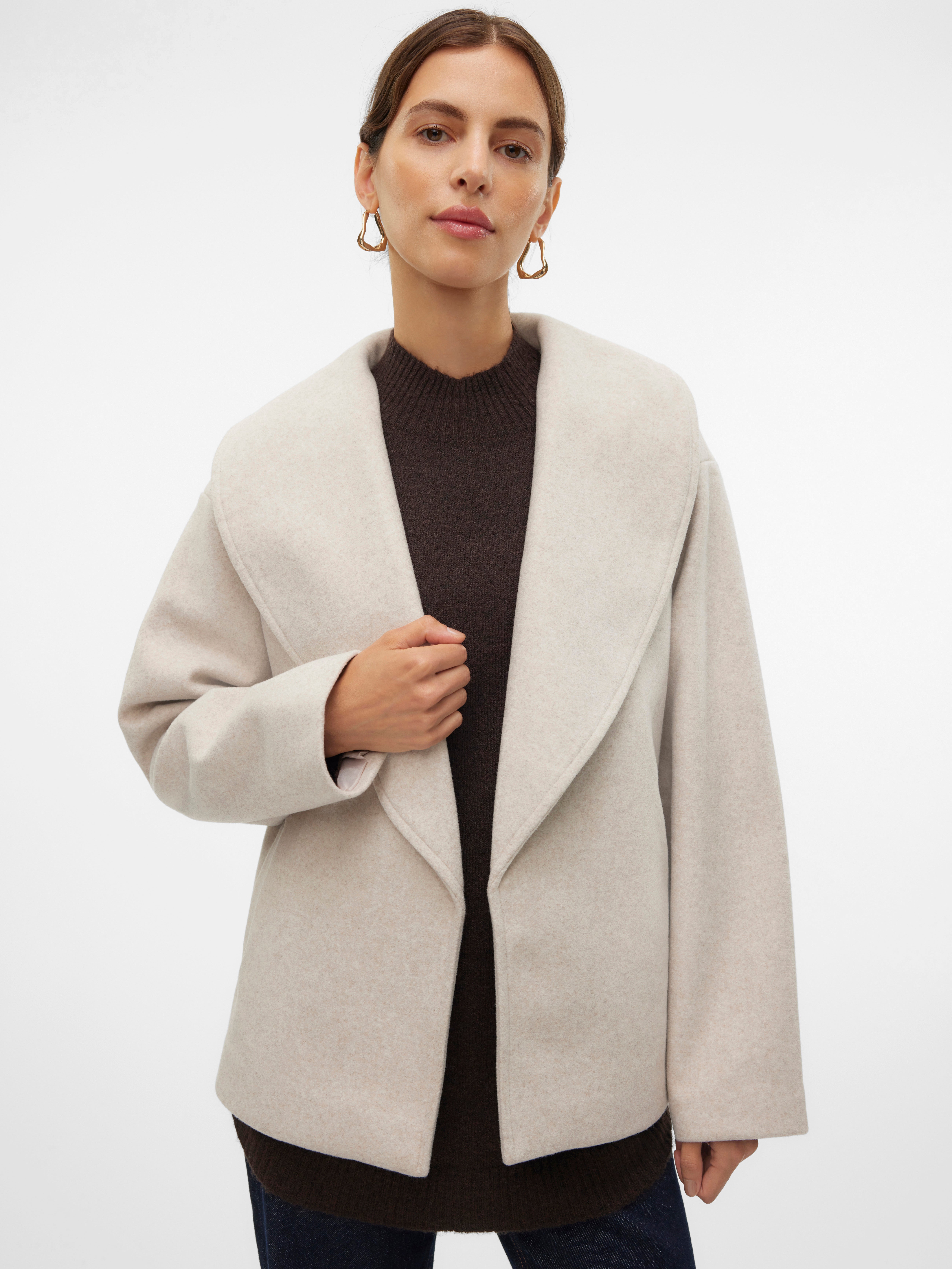 VERO MODA Between-Seasons Coat 'VMAnne' in Black | ABOUT YOU