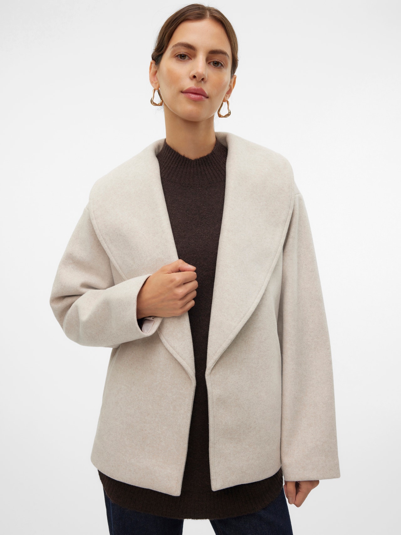VERO MODA Between-Seasons Coat 'VMAnne' in Black | ABOUT YOU VERO MODA Between-Seasons Coat 'VMAnne' in Black | ABOUT YOU