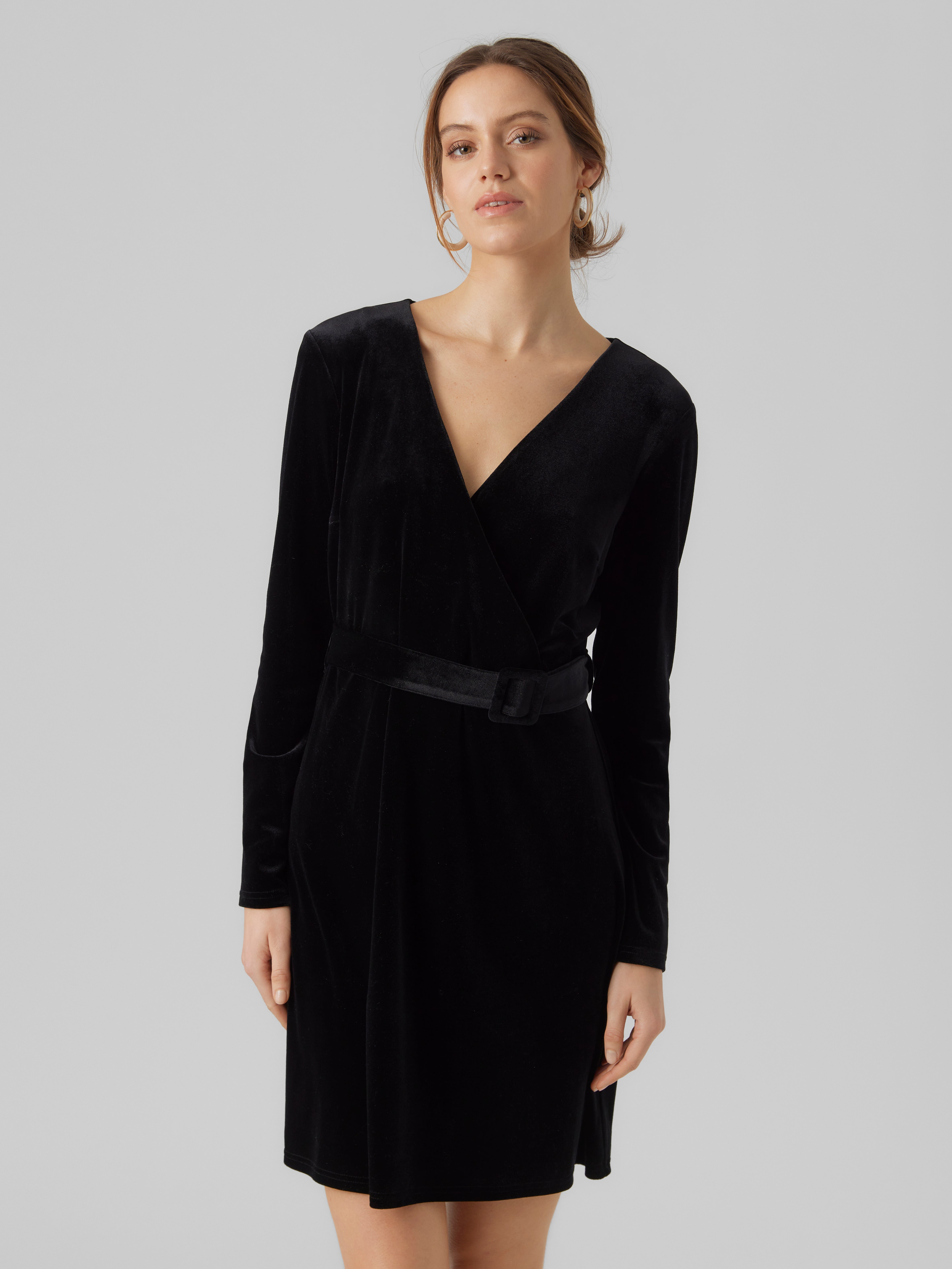 Vero moda v hot sale neck dress