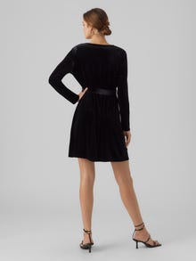 Vero Moda VMCARLY Lang kjole -Black - 10303356