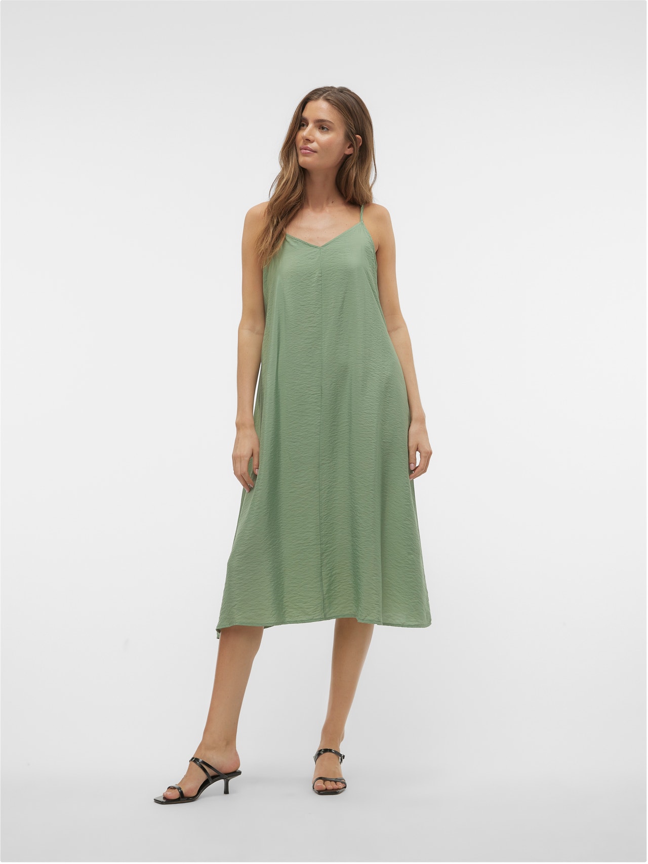 Vero Moda VMJOSIE Midi dress -Hedge Green - 10303398