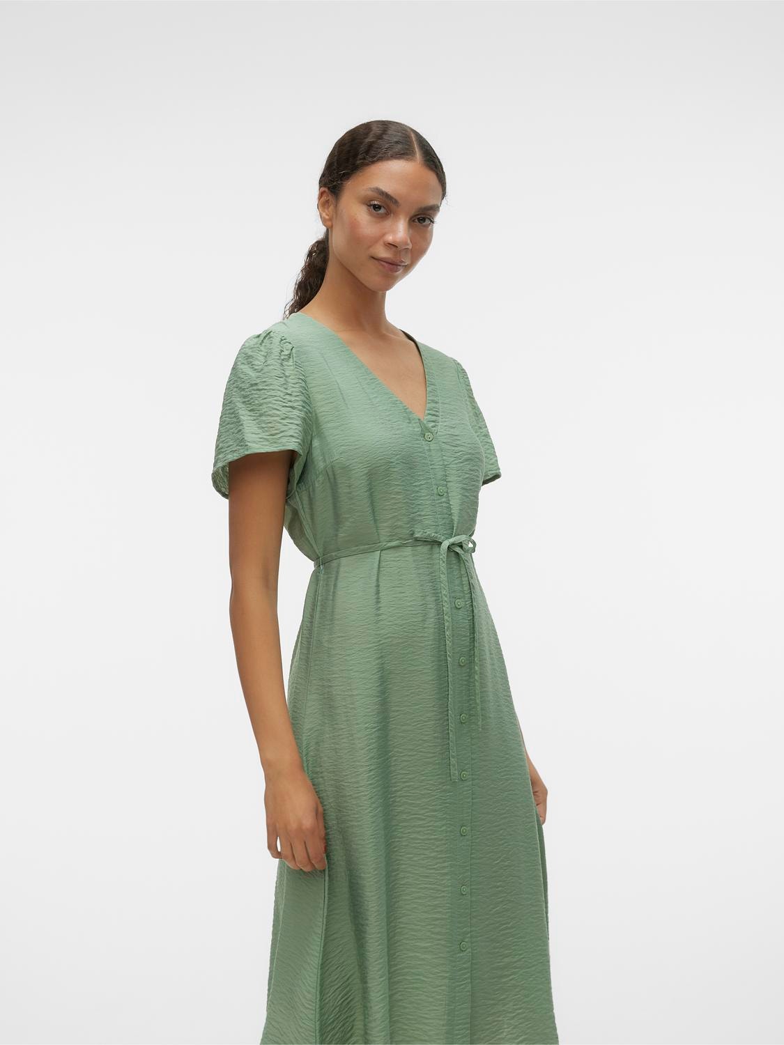 Vero Moda VMJOSIE Midi dress -Hedge Green - 10303401