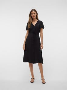 Vero Moda VMJOSIE Midi dress -Black - 10303401