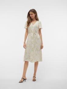 Vero Moda VMJOSIE Midikleid -Birch - 10303401
