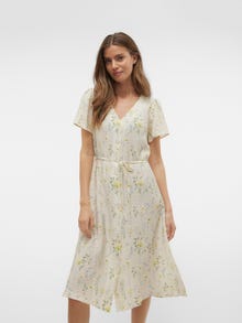Vero Moda VMJOSIE Vestito midi -Birch - 10303401