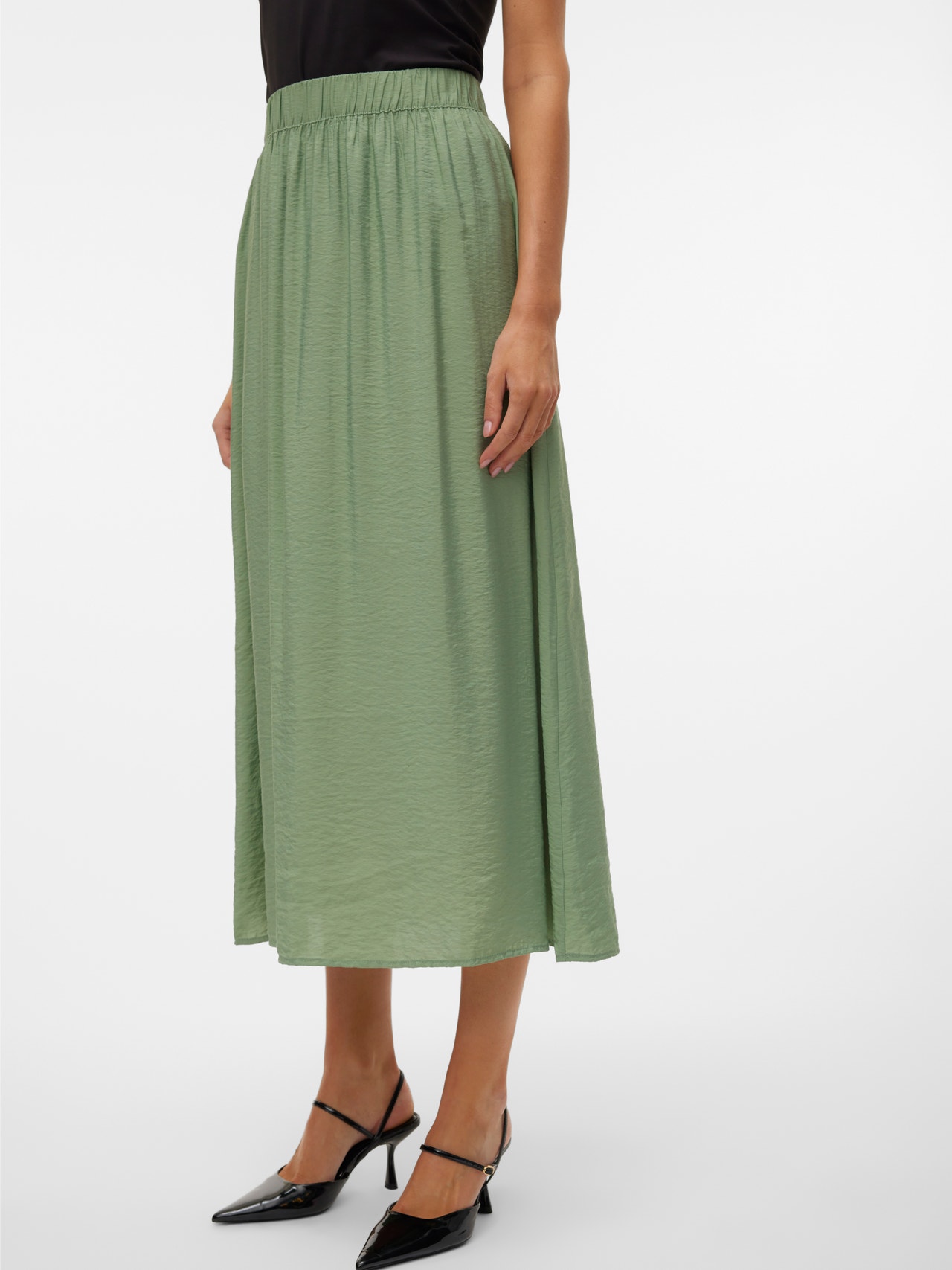 Vero Moda VMJOSIE Long Skirt -Hedge Green - 10303407