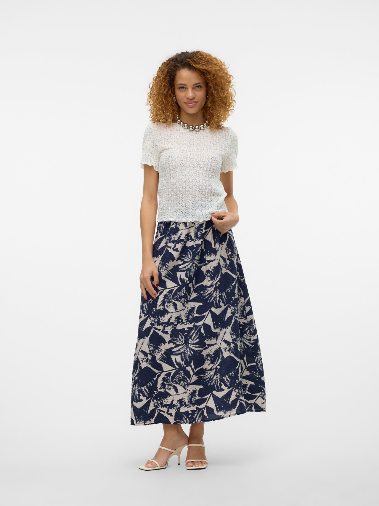 Vero Moda VMJOSIE Long skirt -Navy Blazer - 10303407