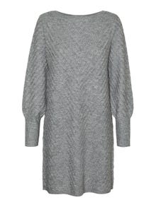 Vero Moda VMANJASTINNA Midi-jurk -Medium Grey Melange - 10303570