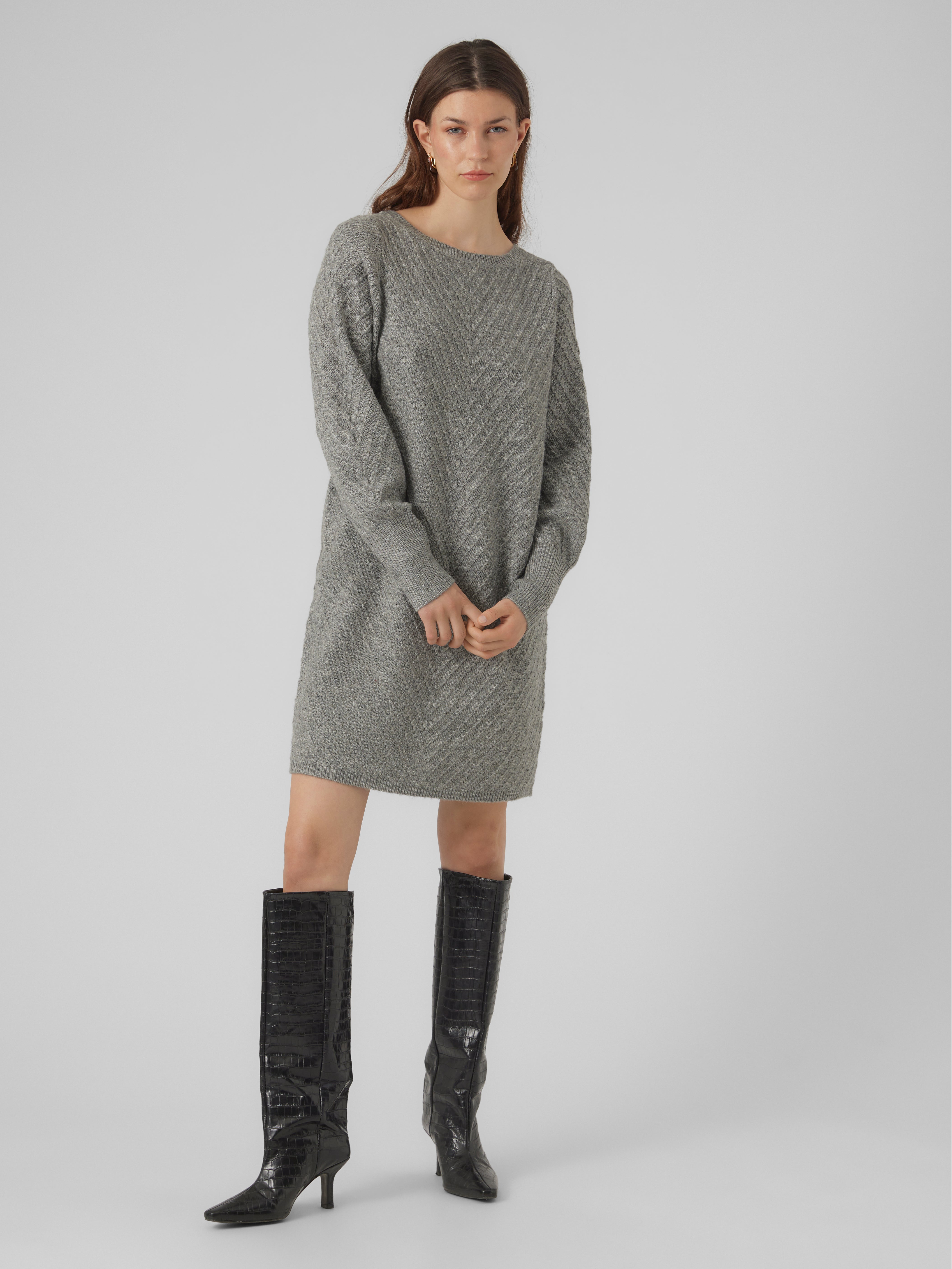 Midi dress and sale knee high boots