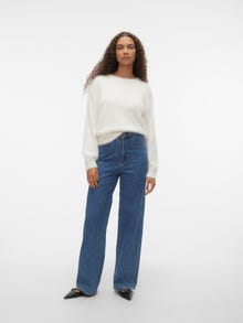 Vero Moda VMFLUFFY Pullover -Snow White - 10303579