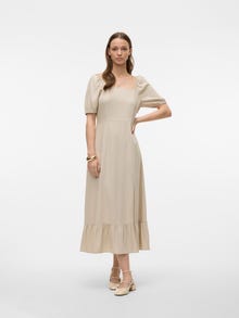 Vero Moda VMMYMILO Lange jurk -Silver Lining - 10303620