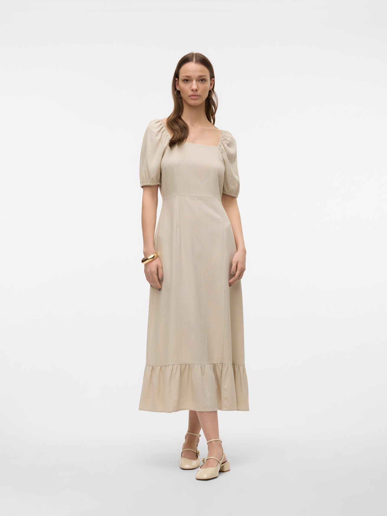 Vero Moda VMMYMILO Long dress -Silver Lining - 10303620