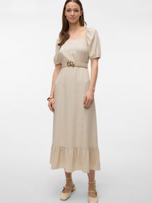 Vero Moda VMMYMILO Lång klänning -Silver Lining - 10303620