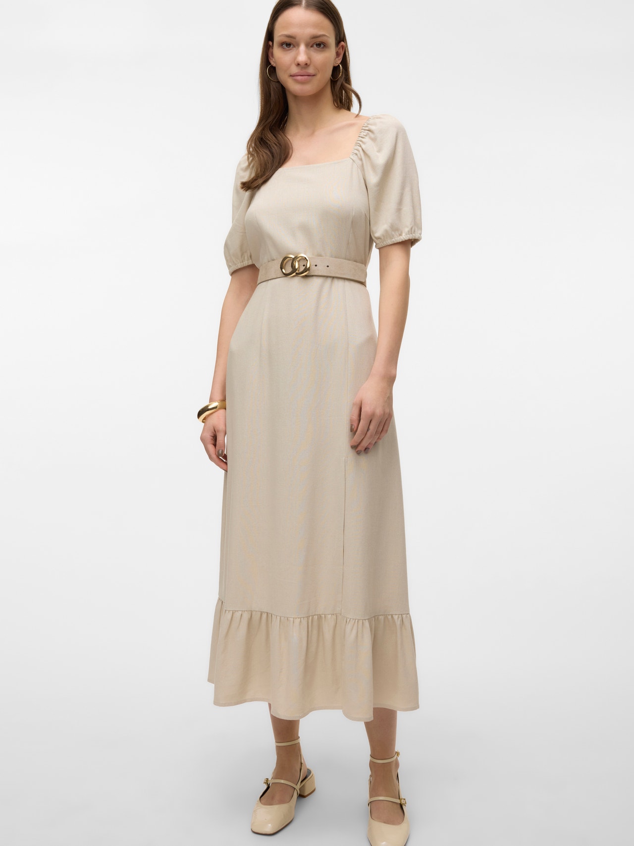 Vero Moda VMMYMILO Long dress -Silver Lining - 10303620