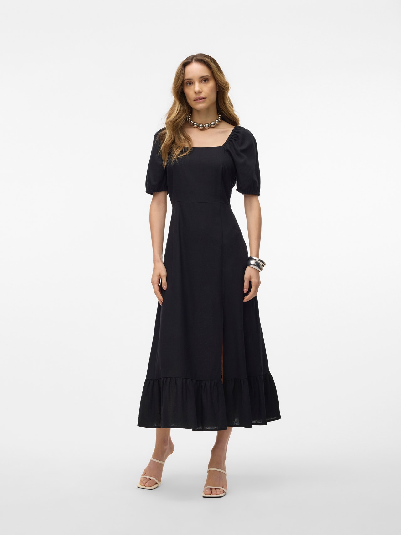 Vero Moda VMMYMILO Lang kjole -Black - 10303620