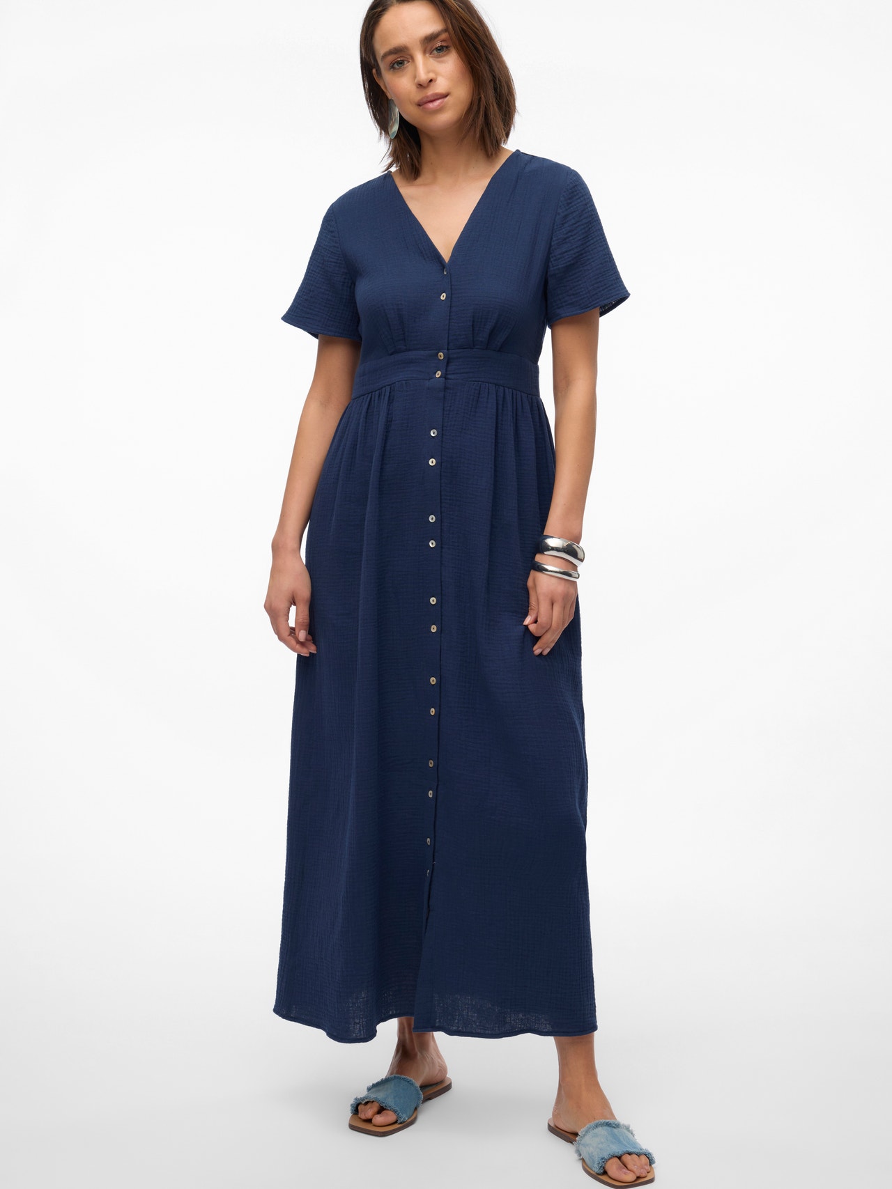 Vero Moda VMNATALI Lang kjole -Navy Blazer - 10303625