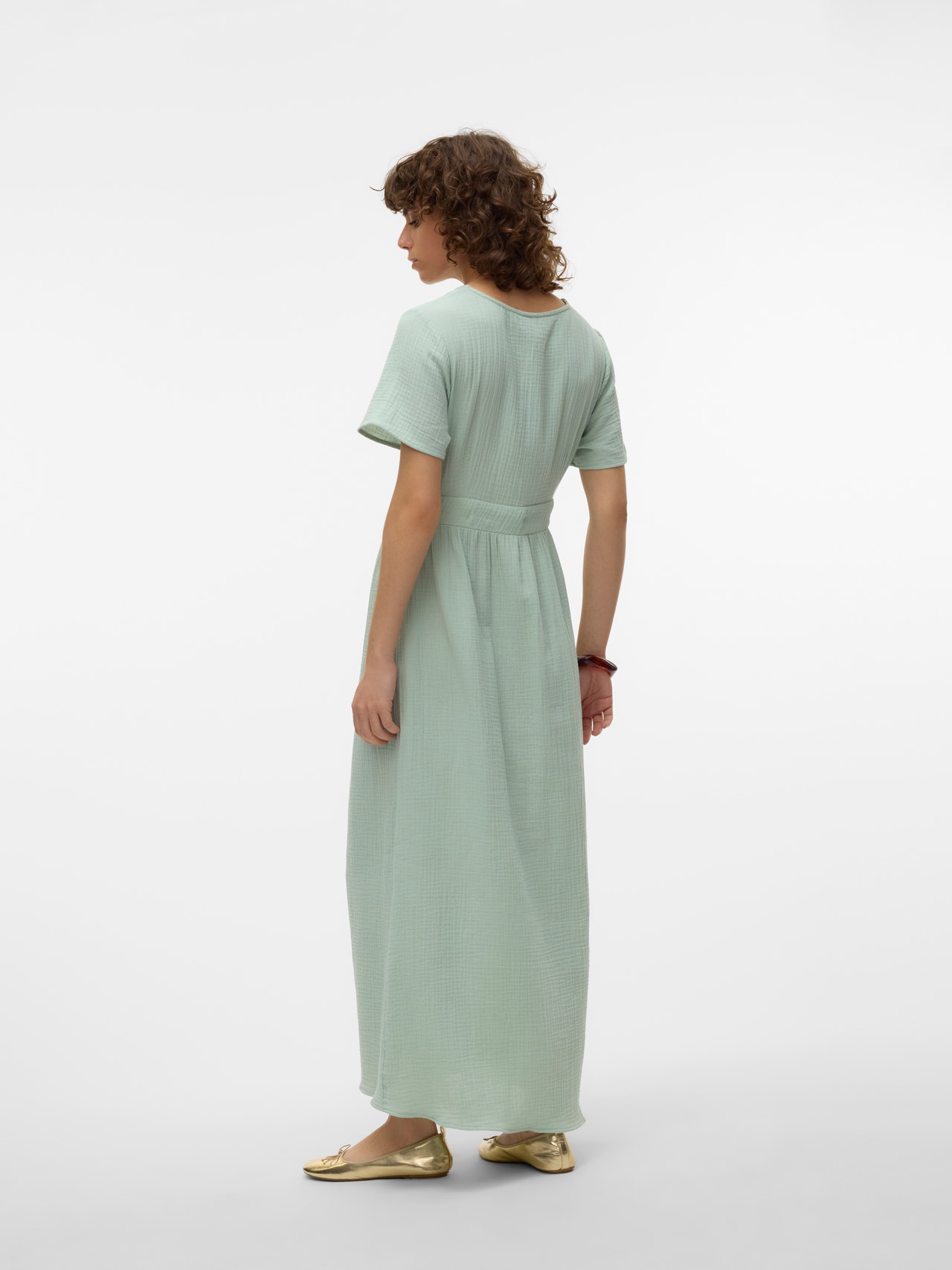 Vero Moda VMNATALI Langes Kleid -Silt Green - 10303625