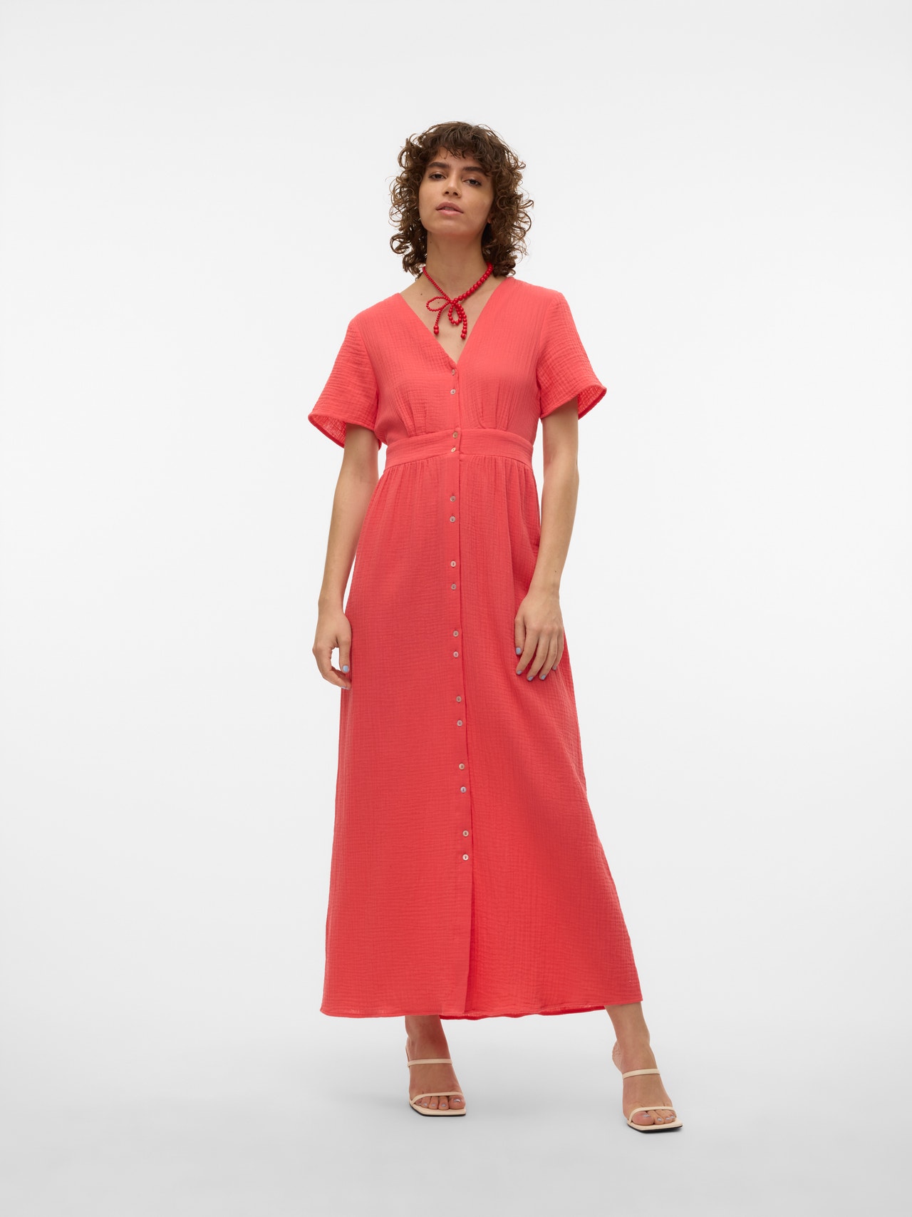 Vero Moda VMNATALI Langes Kleid -Cayenne - 10303625