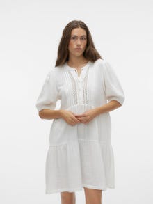 Vero Moda VMNATALI Short dress -Snow White - 10303630