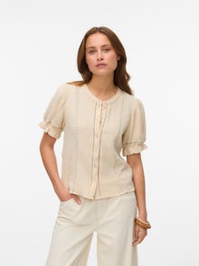 Vero Moda VMNATALI Top -Oatmeal - 10303632