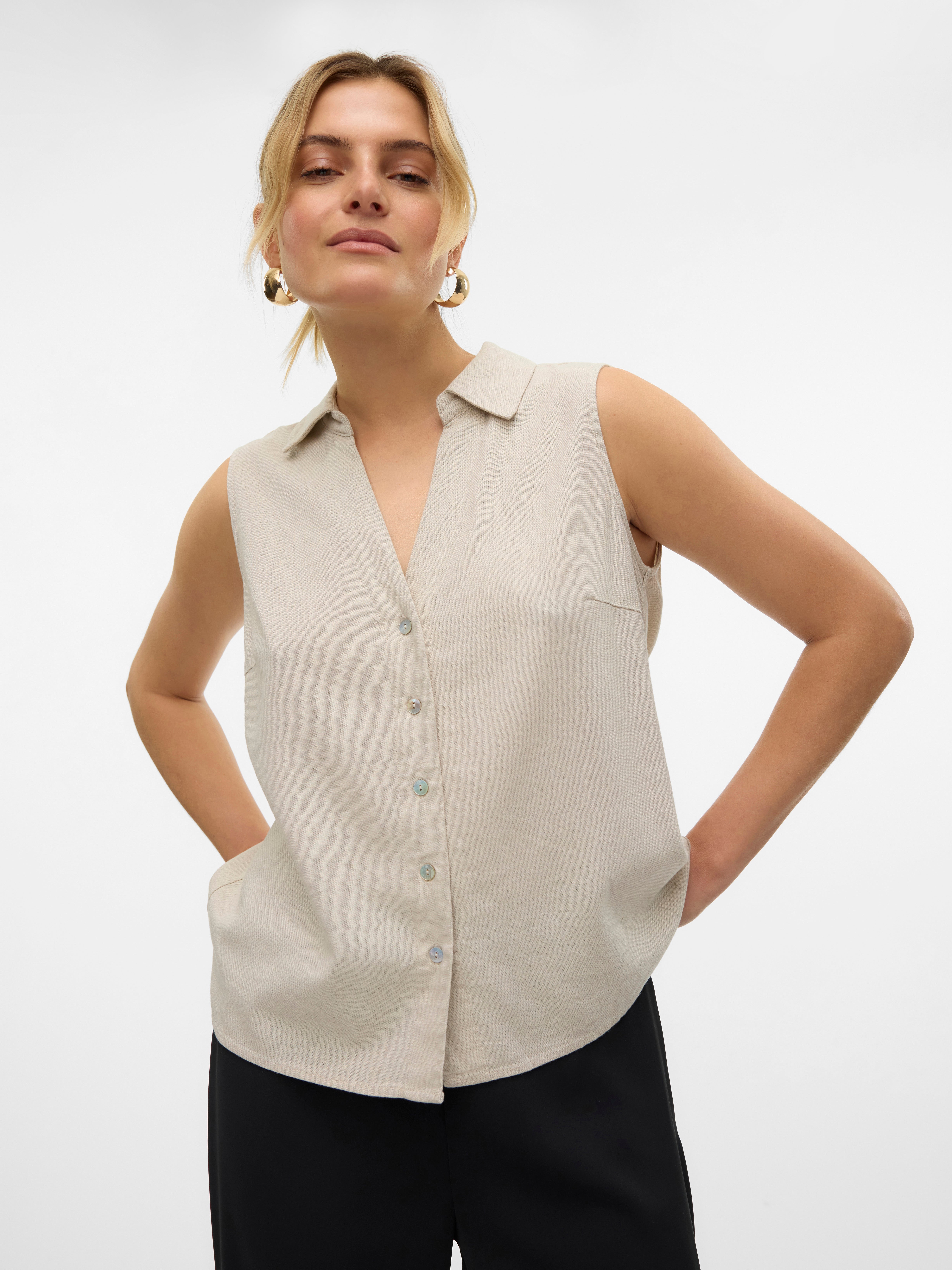 VERO MODA dam skjorta VMMYMILO - Silver Lining Anja main image 0