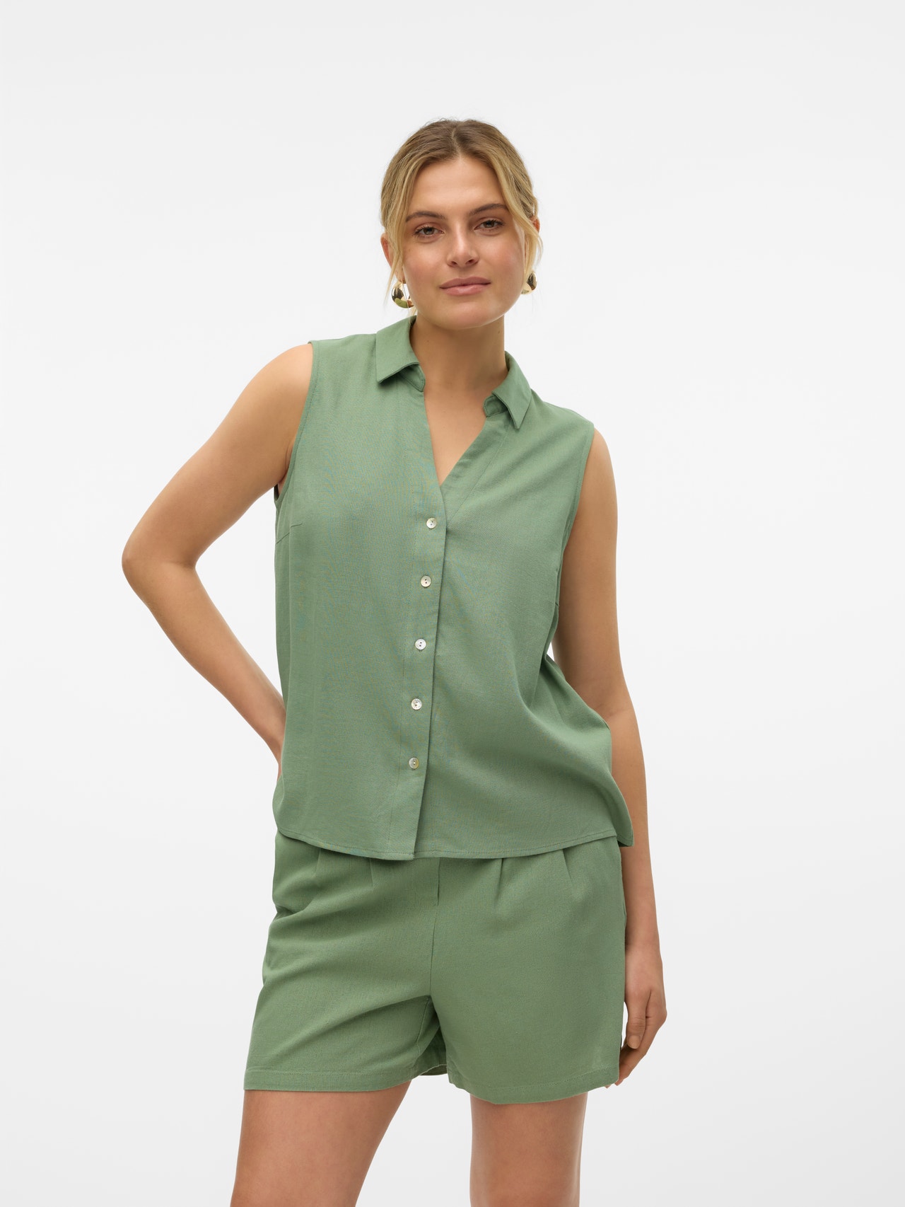 Vero Moda VMMYMILO Camisas -Hedge Green - 10303648