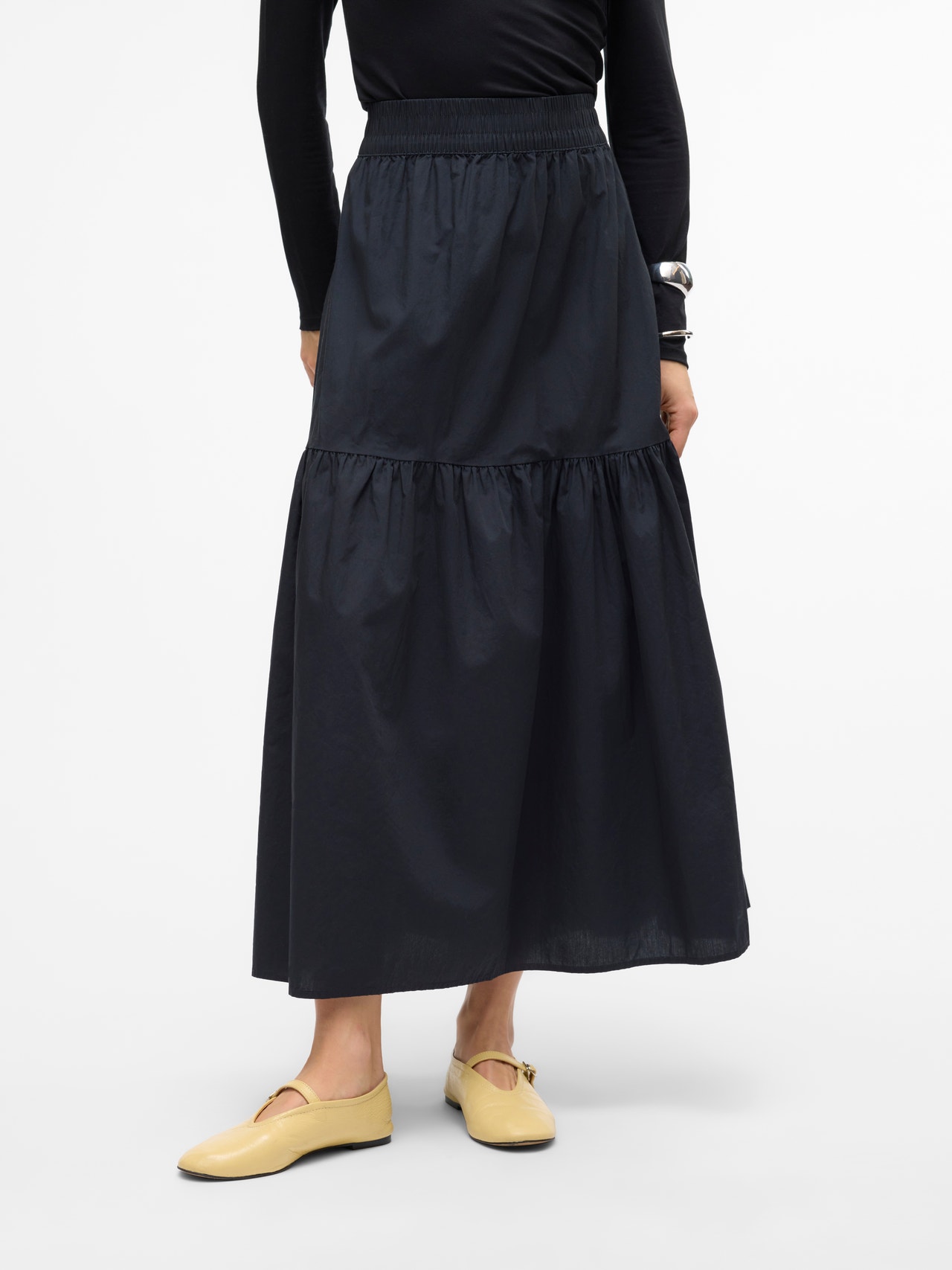 Vero Moda VMCHARLOTTE Long Skirt -Black - 10303657