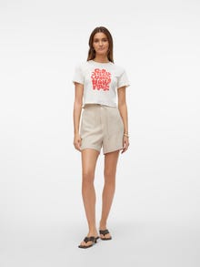 Vero Moda Avar lõige Lühikesed püksid -Silver Lining - 10303668