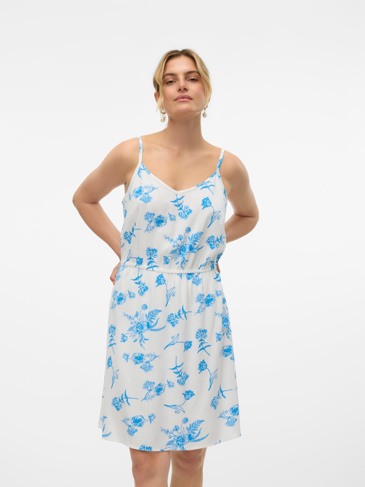 Vero Moda VMMYMILO Kurzes Kleid -Ibiza Blue - 10303689