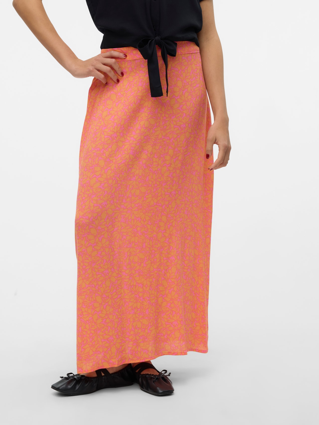 Vero Moda VMMENNY Długa spódnica -Pink Cosmos - 10303696