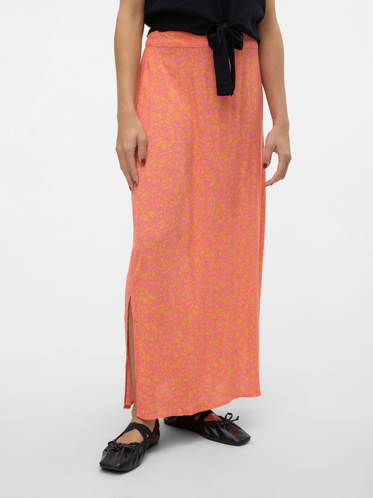 Vero Moda VMMENNY Długa spódnica -Pink Cosmos - 10303696