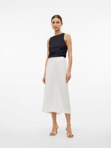 Vero Moda VMMYMILO Hohe Taille Langer Rock -Snow White - 10303726