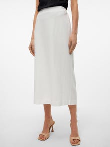 Vero Moda VMMYMILO Taille haute Jupe longue -Snow White - 10303726