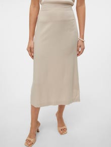 Vero Moda VMMYMILO High waist Long Skirt -Silver Lining - 10303726