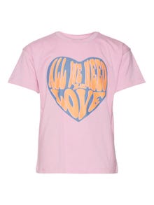 Vero Moda VMLOVEKELLY T-Shirt -Pastel Lavender - 10303731