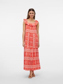Vero Moda VMDICTHE Lång klänning -Cayenne - 10303732