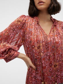 Vero Moda VMHEDI Pitkä mekko -Barn Red - 10303746