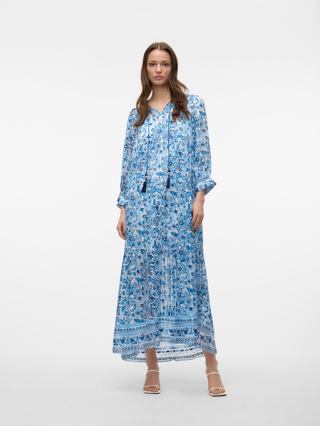 Vero Moda VMHEDI Długa sukienka -Ibiza Blue - 10303746