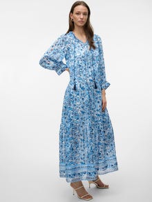 Vero Moda VMHEDI Langes Kleid -Ibiza Blue - 10303746