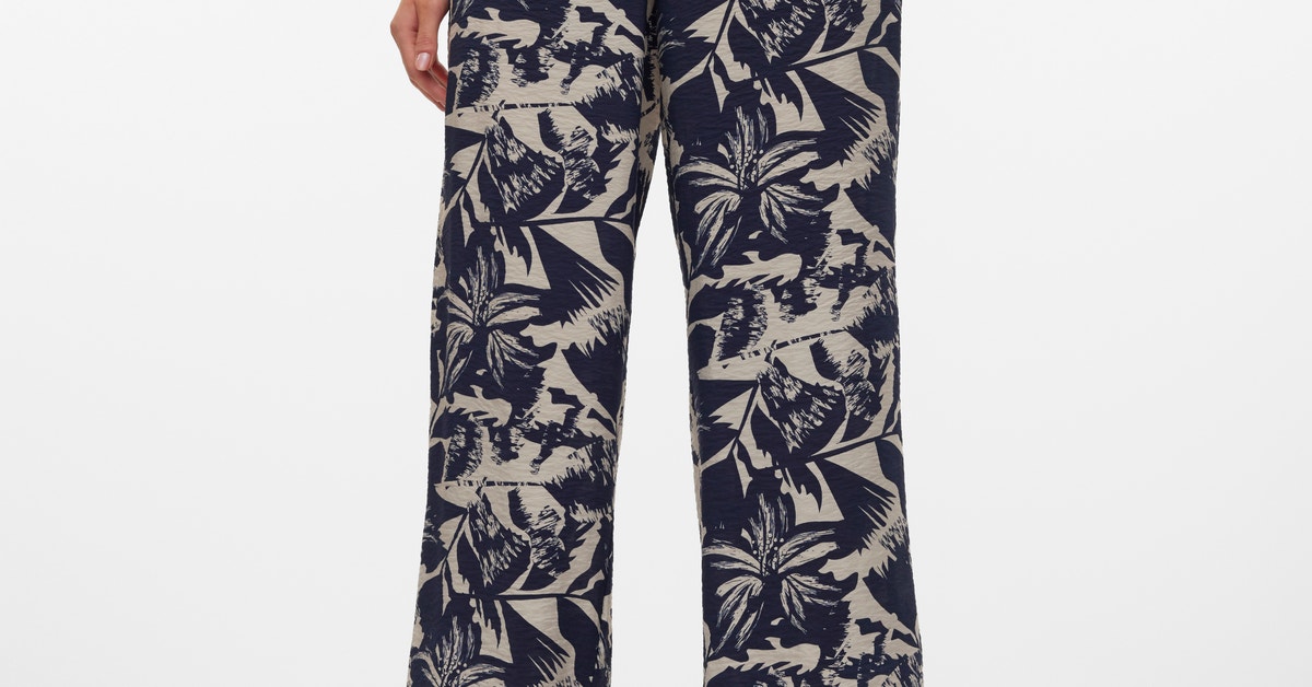 VMJOSIE Taille haute Pantalons | Bleu foncé | Vero Moda®