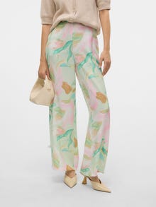 Vero Moda VMJOSIE Taille haute Pantalons -Birds Egg Green - 10303759