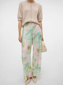 Vero Moda VMJOSIE High rise Broek -Birds Egg Green - 10303759