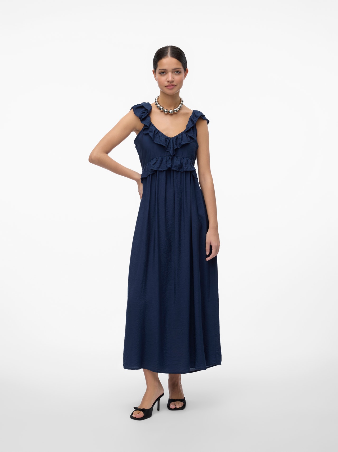 Vero Moda VMJOSIE Langes Kleid -Navy Blazer - 10303761