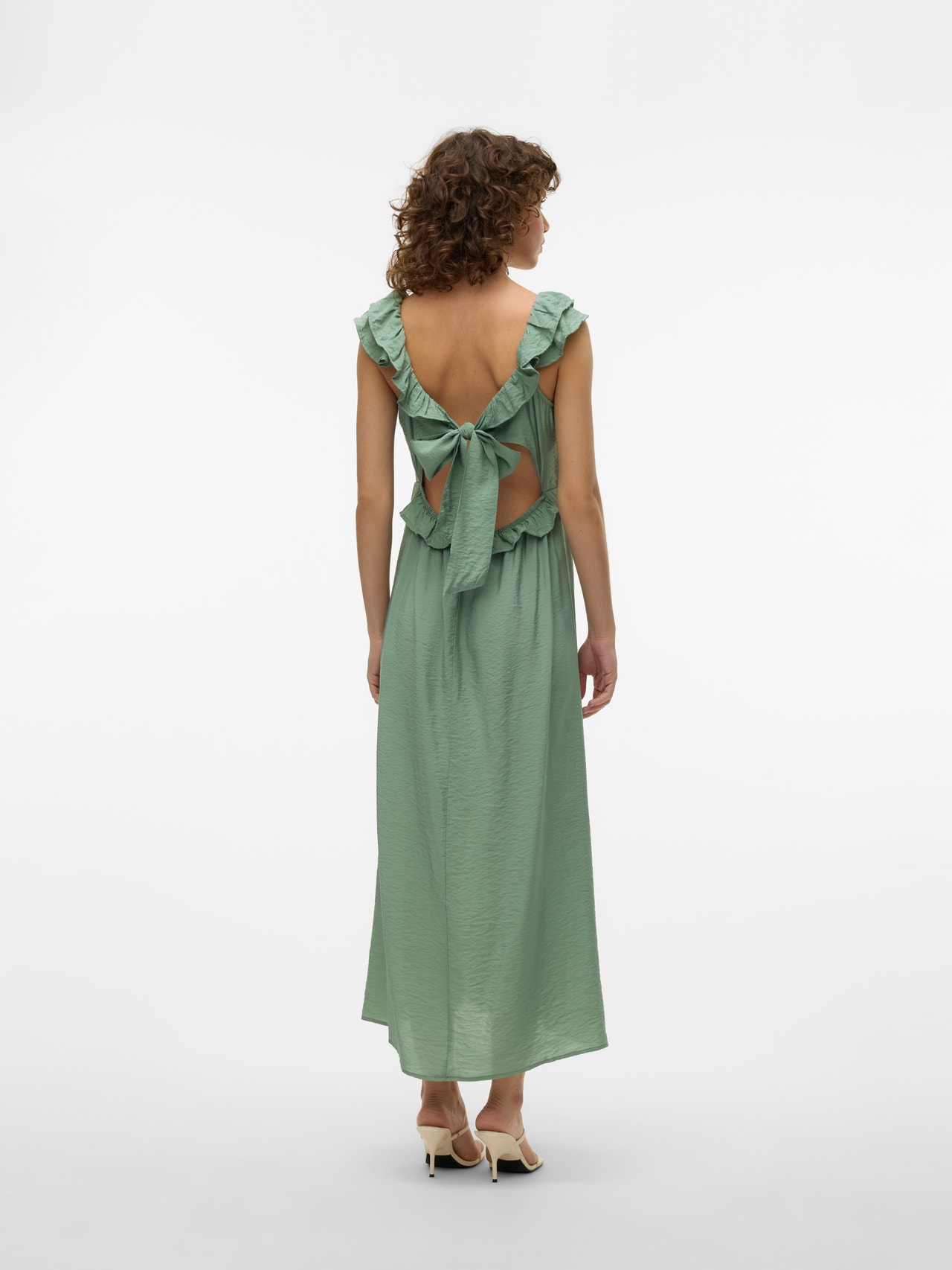 Vero Moda VMJOSIE Lång klänning -Hedge Green - 10303761