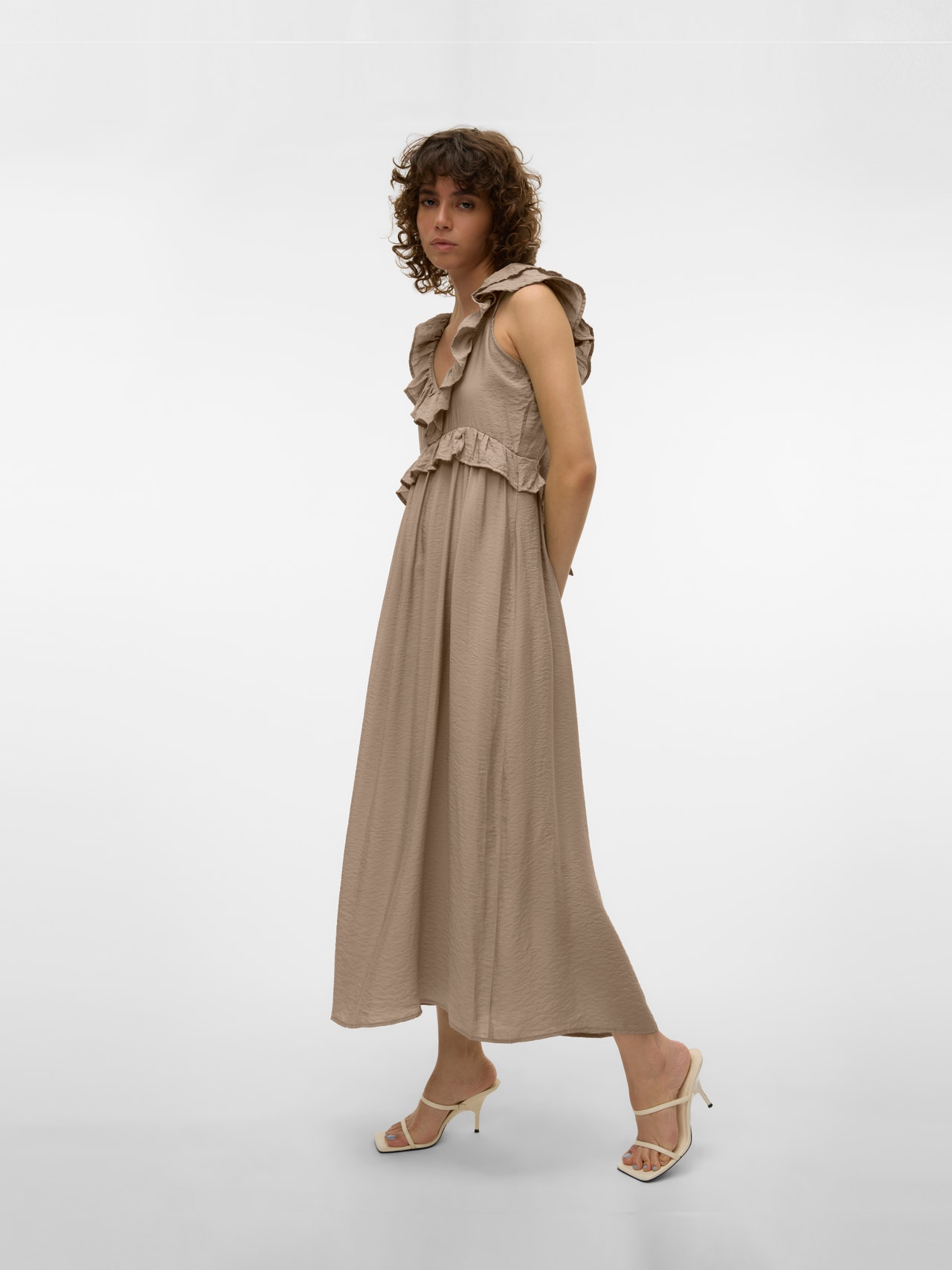 Vero Moda VMJOSIE Langes Kleid -Silver Mink - 10303761