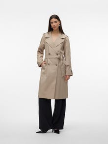 Vero Moda VMSIRI Trench -Silver Mink - 10303767