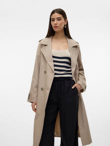 Vero Moda VMSIRI Trench -Silver Mink - 10303767