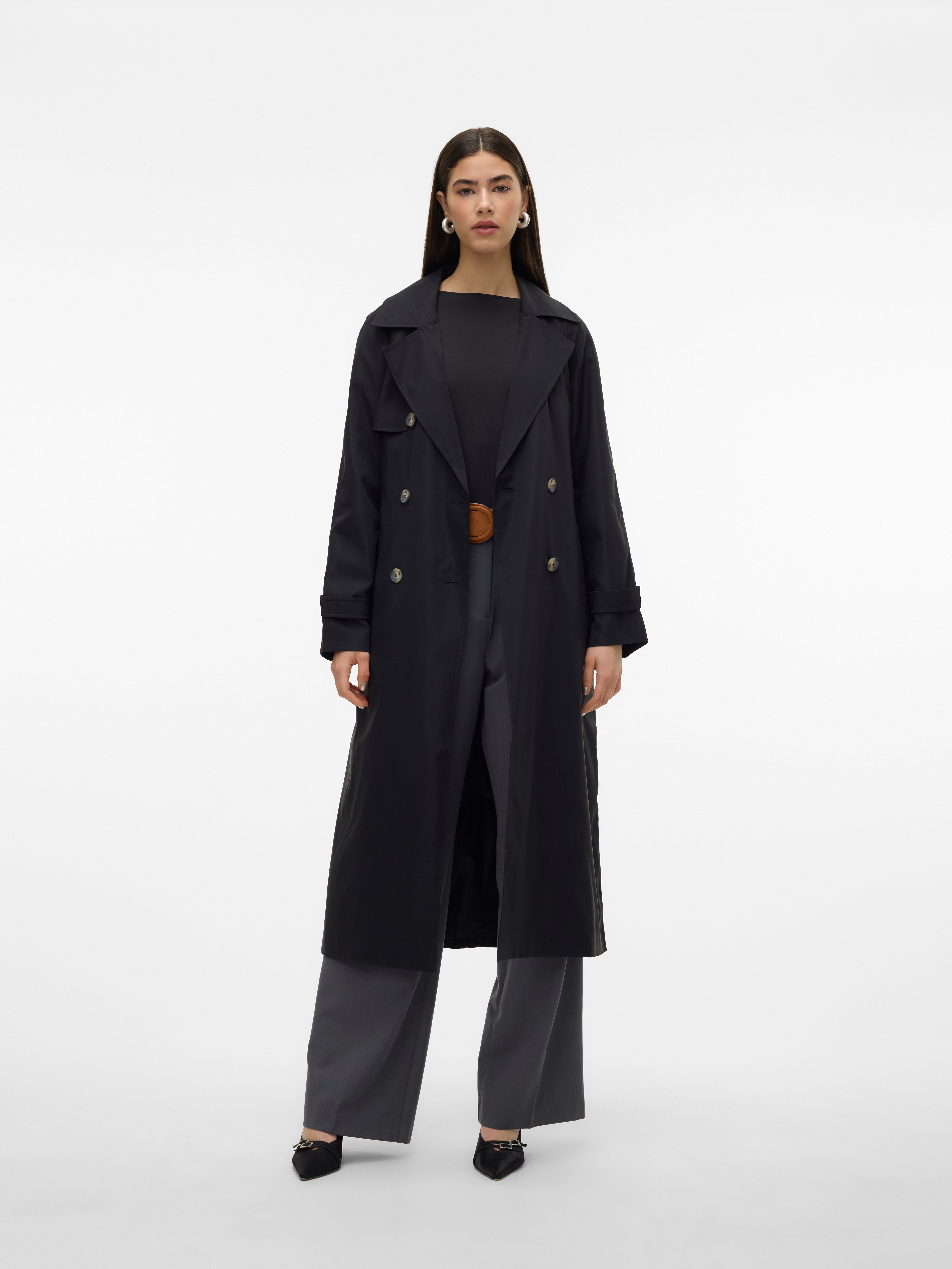 VMTESSAGOLD Coat Black Vero Moda®